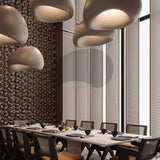 Contemporary Organic Cloud Pendant Light Spherical Ethereal Hanging Lamp