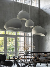 Contemporary Organic Cloud Pendant Light Spherical Ethereal Hanging Lamp