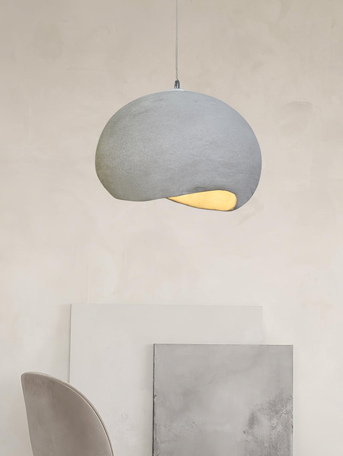 Contemporary Organic Cloud Pendant Light Spherical Ethereal Hanging Lamp