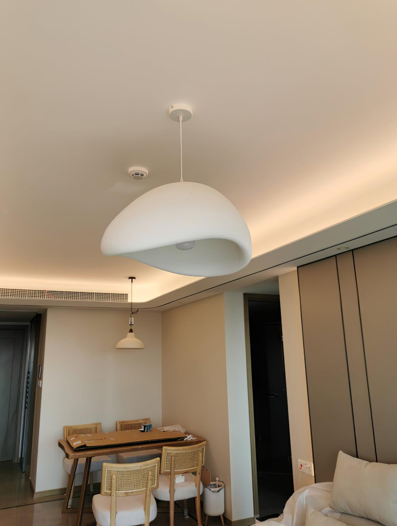Contemporary Organic Cloud Pendant Light Spherical Ethereal Hanging Lamp