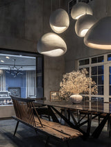 Contemporary Organic Cloud Pendant Light Spherical Ethereal Hanging Lamp