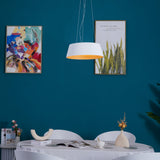 Contemporary Ribbed Metal LED Pendant Light with Acrylic Diffuser and Adjustable Cable