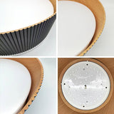 Contemporary Ribbed Metal LED Pendant Light with Acrylic Diffuser and Adjustable Cable