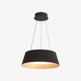 Contemporary Ribbed Metal LED Pendant Light with Acrylic Diffuser and Adjustable Cable