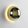 Contemporary Sphere Wall Lamp with Mirror Finish Glossy Gold LED Sconce for Home Interior