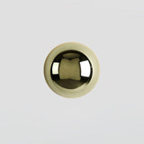 Contemporary Sphere Wall Lamp with Mirror Finish Glossy Gold LED Sconce for Home Interior
