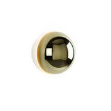 Contemporary Sphere Wall Lamp with Mirror Finish Glossy Gold LED Sconce for Home Interior