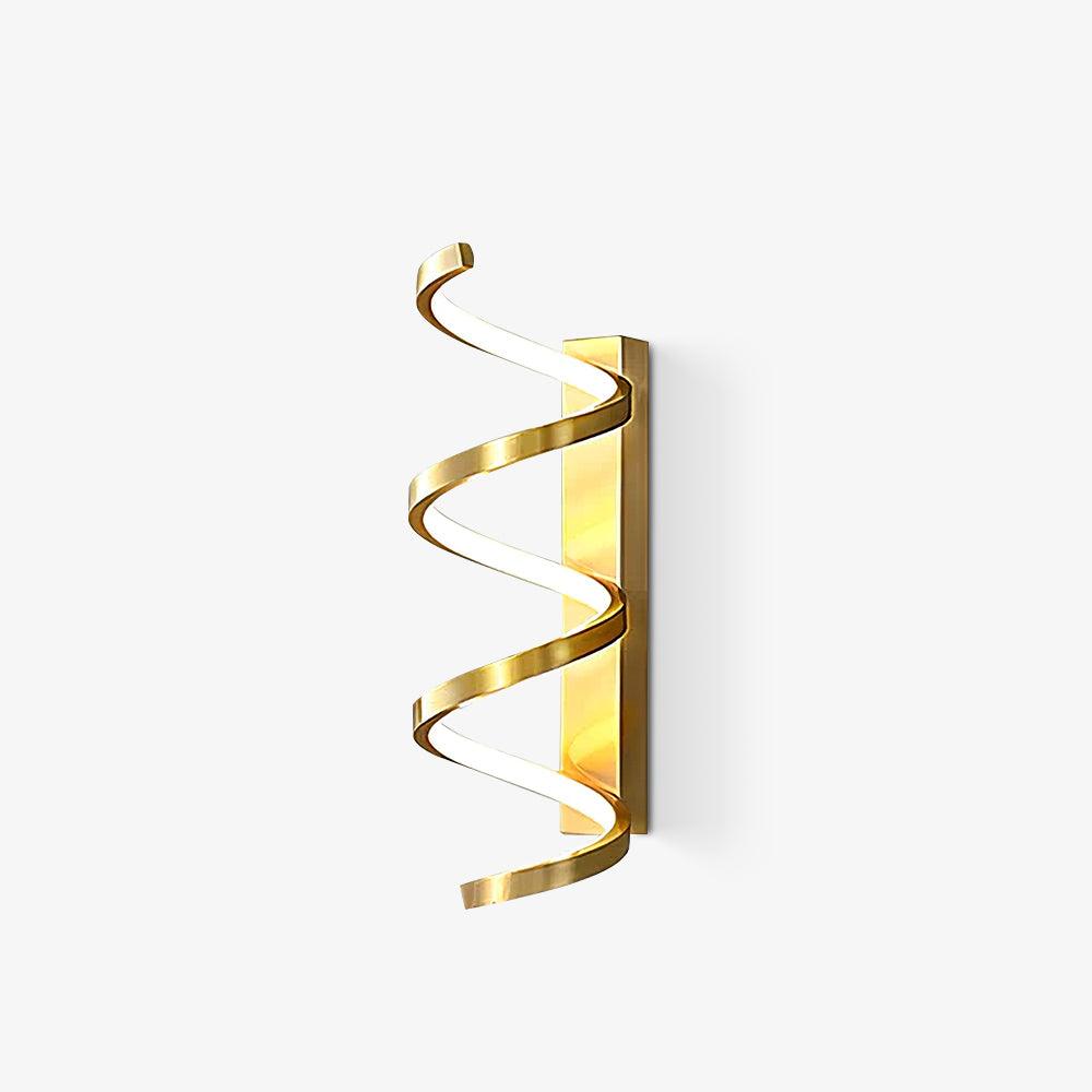 Contemporary Spiral LED Wall Sconce with Three Color Temperatures for Indoor Living