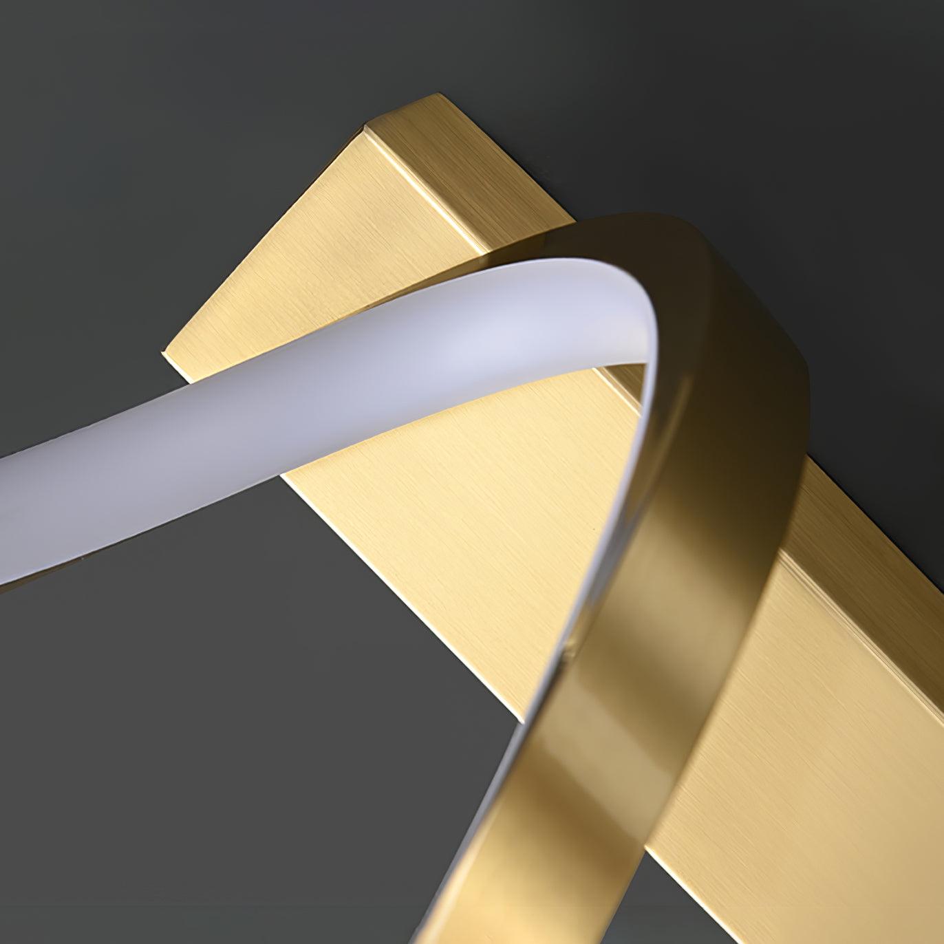 Contemporary Spiral LED Wall Sconce with Three Color Temperatures for Indoor Living