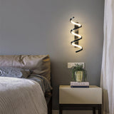 Contemporary Spiral LED Wall Sconce with Three Color Temperatures for Indoor Living