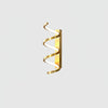 Contemporary Spiral LED Wall Sconce with Three Color Temperatures for Indoor Living