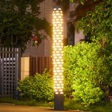 Contemporary Stainless Steel Outdoor Pillar Lights for Garden Pathways and Courtyards