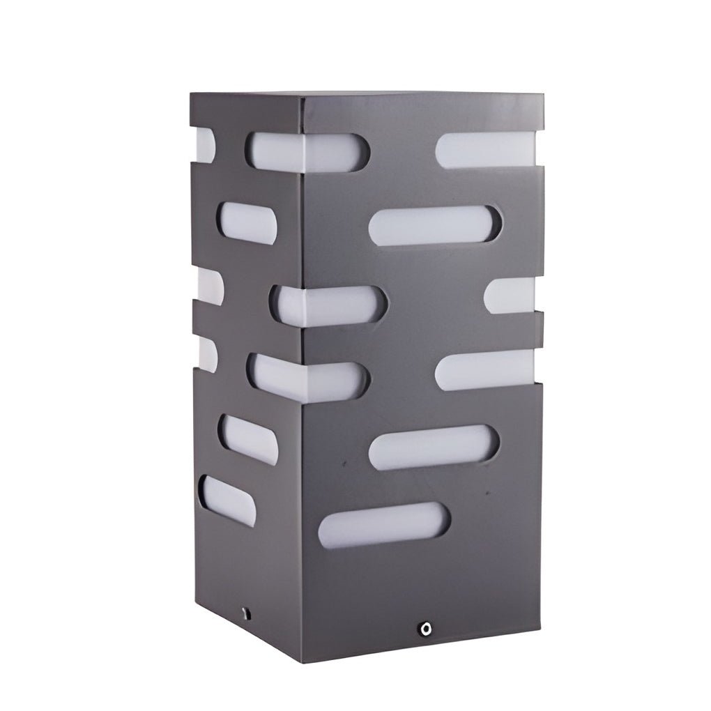 Contemporary Stainless Steel Outdoor Pillar Lights for Garden Pathways and Courtyards