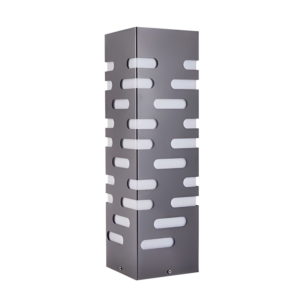 Contemporary Stainless Steel Outdoor Pillar Lights for Garden Pathways and Courtyards