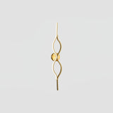 Contemporary Twist Brass LED Wall Sconce Minimalist Sculptural Linear Lighting Fixture