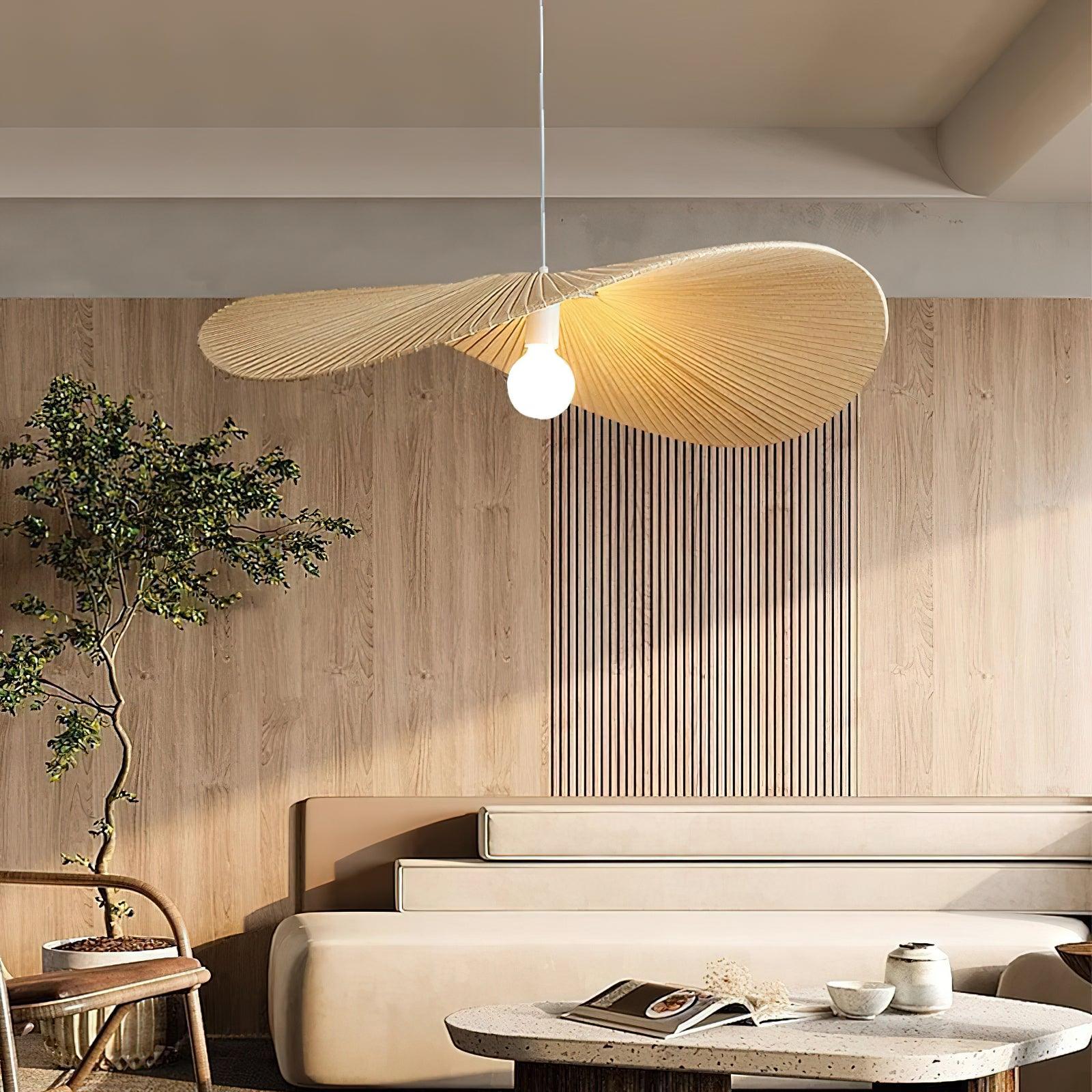 Contemporary Wavy Ribbon Fabric Pendant Light Mediterrania Style Chandelier for Living Space