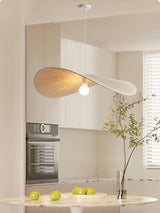 Contemporary Wavy Ribbon Fabric Pendant Light Mediterrania Style Chandelier for Living Space