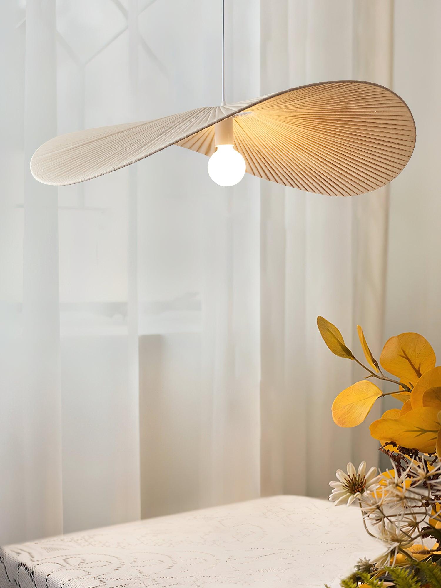 Contemporary Wavy Ribbon Fabric Pendant Light Mediterrania Style Chandelier for Living Space