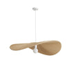 Contemporary Wavy Ribbon Fabric Pendant Light Mediterrania Style Chandelier for Living Space