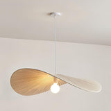 Contemporary Wavy Ribbon Fabric Pendant Light Mediterrania Style Chandelier for Living Space