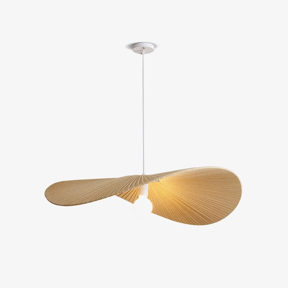 Contemporary Wavy Ribbon Fabric Pendant Light Mediterrania Style Chandelier for Living Space