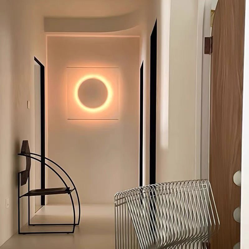 Contemporary White LED Sconce Wall Light with Soft Diffused Paper Shade Set of 2