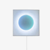 Contemporary White LED Sconce Wall Light with Soft Diffused Paper Shade Set of 2