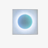 Contemporary White LED Sconce Wall Light with Soft Diffused Paper Shade Set of 2