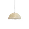 Contemporary White Textured Resin Pendant Light Artistic Hanging Ceiling Lamp