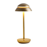 Cordless Double Dome LED Table Lamp Dimmable Touch Control Bedside Accent Light