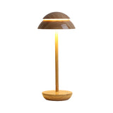 Cordless Double Dome LED Table Lamp Dimmable Touch Control Bedside Accent Light