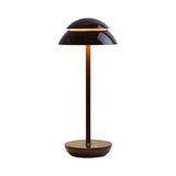 Cordless Double Dome LED Table Lamp Dimmable Touch Control Bedside Accent Light