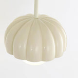 Creamy White Pumpkin Shape Resin Wall Sconce Interior Wall Mounted Light