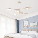 Creative 6 Light Adjustable LED Chandelier Modern Metal Ceiling Light Fixture for Dining Room
