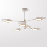 Creative 6 Light Adjustable LED Chandelier Modern Metal Ceiling Light Fixture for Dining Room