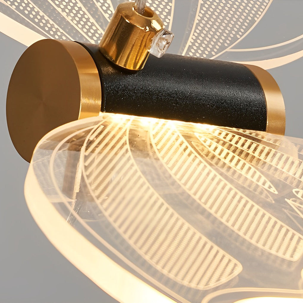 Creative Butterfly LED Staircase Chandelier Modern Long High Ceiling Pendant Light