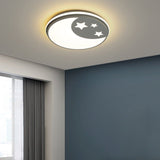 Modern Round Cartoon Pattern LED Ceiling Light for Kids Bedroom and Nursery