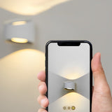 Creative Irregular Round LED Wall Sconce with Up and Down Lighting for Modern Living Spaces