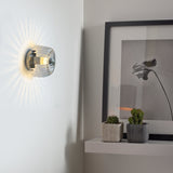 Creative Jellyfish Glass Shade Wall Sconce Modern Art Deco Interior Lighting Fixture Gold Chrome