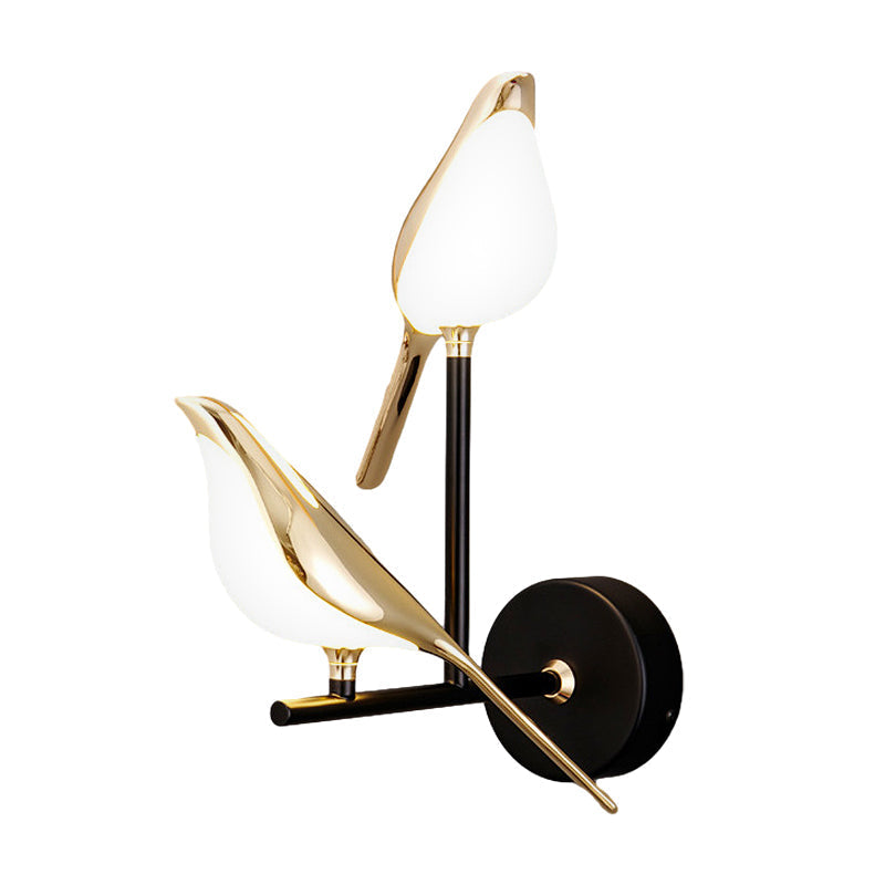 Creative Magpie Bird LED Wall Sconce Nordic Adjustable Dimmable Lighting for Bedroom