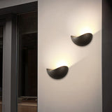 Creative Minimalist Geometric LED Outdoor Wall Sconce Waterproof Fixture for Hallway and Staircase