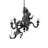 Creative Monkey Resin Pendant Light Modern Animal Themed Chandelier for Playful Interior Decor