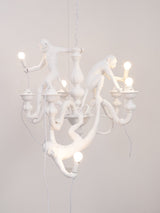 Creative Monkey Resin Pendant Light Modern Animal Themed Chandelier for Playful Interior Decor
