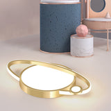 Modern Acrylic LED Ceiling Lamp with Intelligent Dimming and 3 Color Adjustable Remote Control Lighting