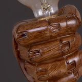 Creative Resin Fist Shaped Wall Sconce Retro Industrial Style Indoor Lighting Fixture