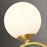 Crown Brass Chandelier with Hand Blown Glass Globes for Luxury Dining Room