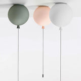 Modern Glass Air Balloon LED Flush Mount Ceiling Lamp for Playrooms and Bedrooms