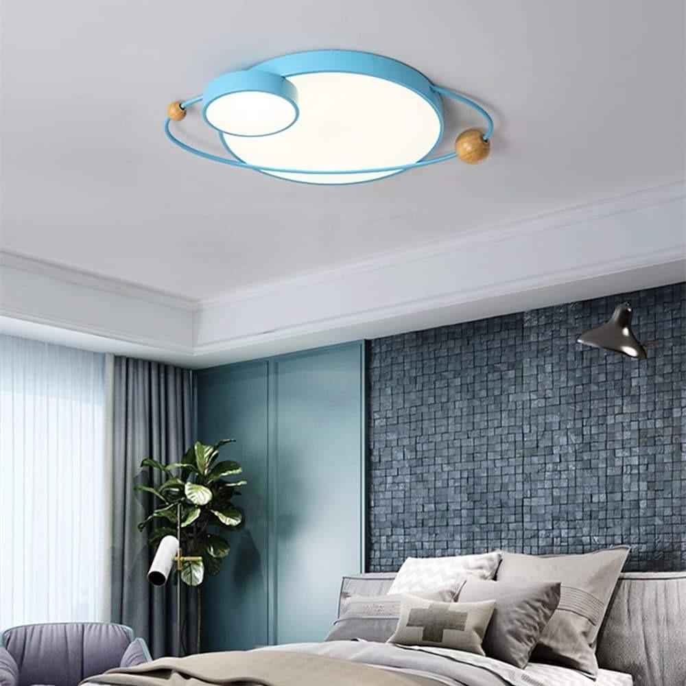 Modern Geometric LED Flush Mount Ceiling Light Dimmable Circle Globe Fixture