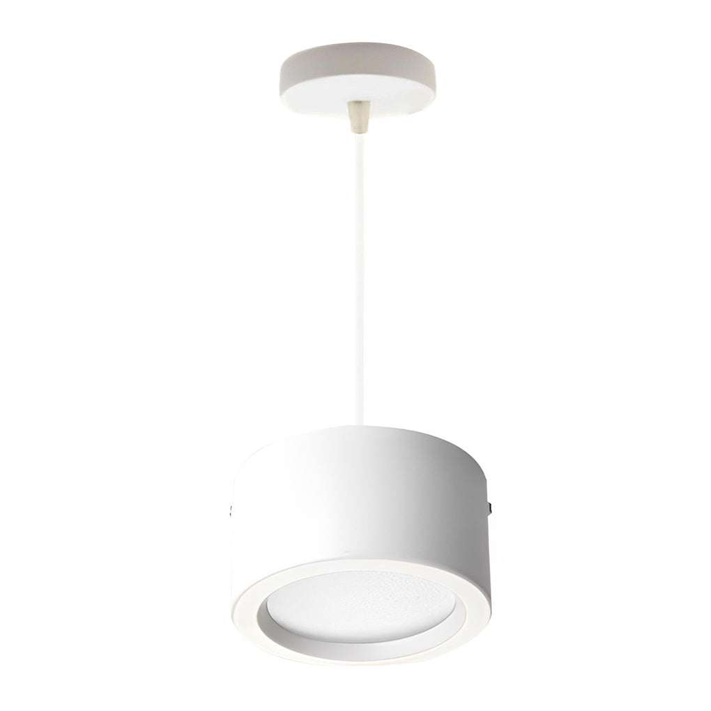 Cylindrical COB LED Hanging Downlight Modern Surface Mounted Aluminum Spotlight for Dining Areas