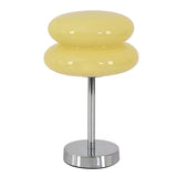 Saturn Ring Glass Table Lamp with Chrome Base and Sphere Shade